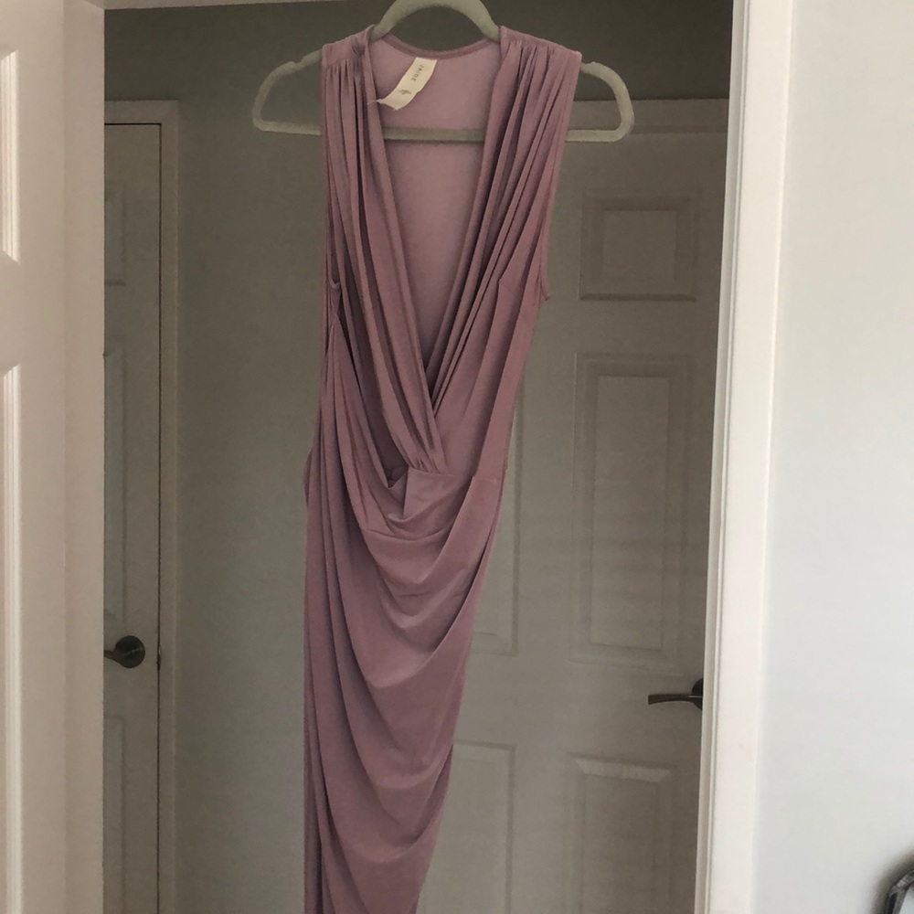 Mauve Dress Made in Los Angeles - Picture 3 of 3